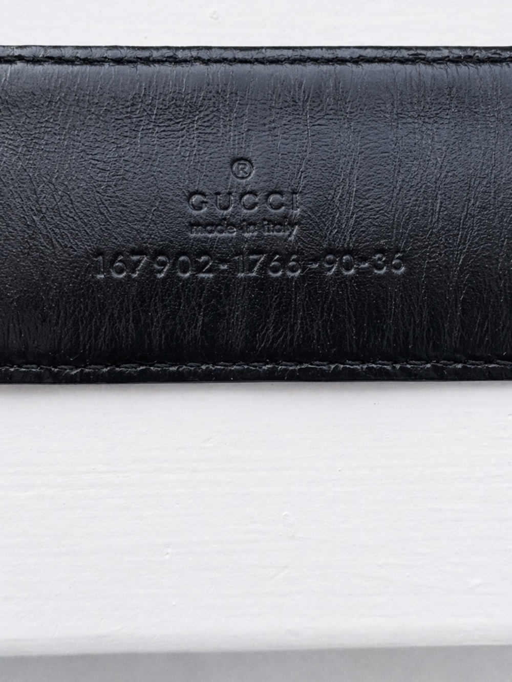 Gucci Gold Buckle Leather Belt Black - Picture 3 of 12
